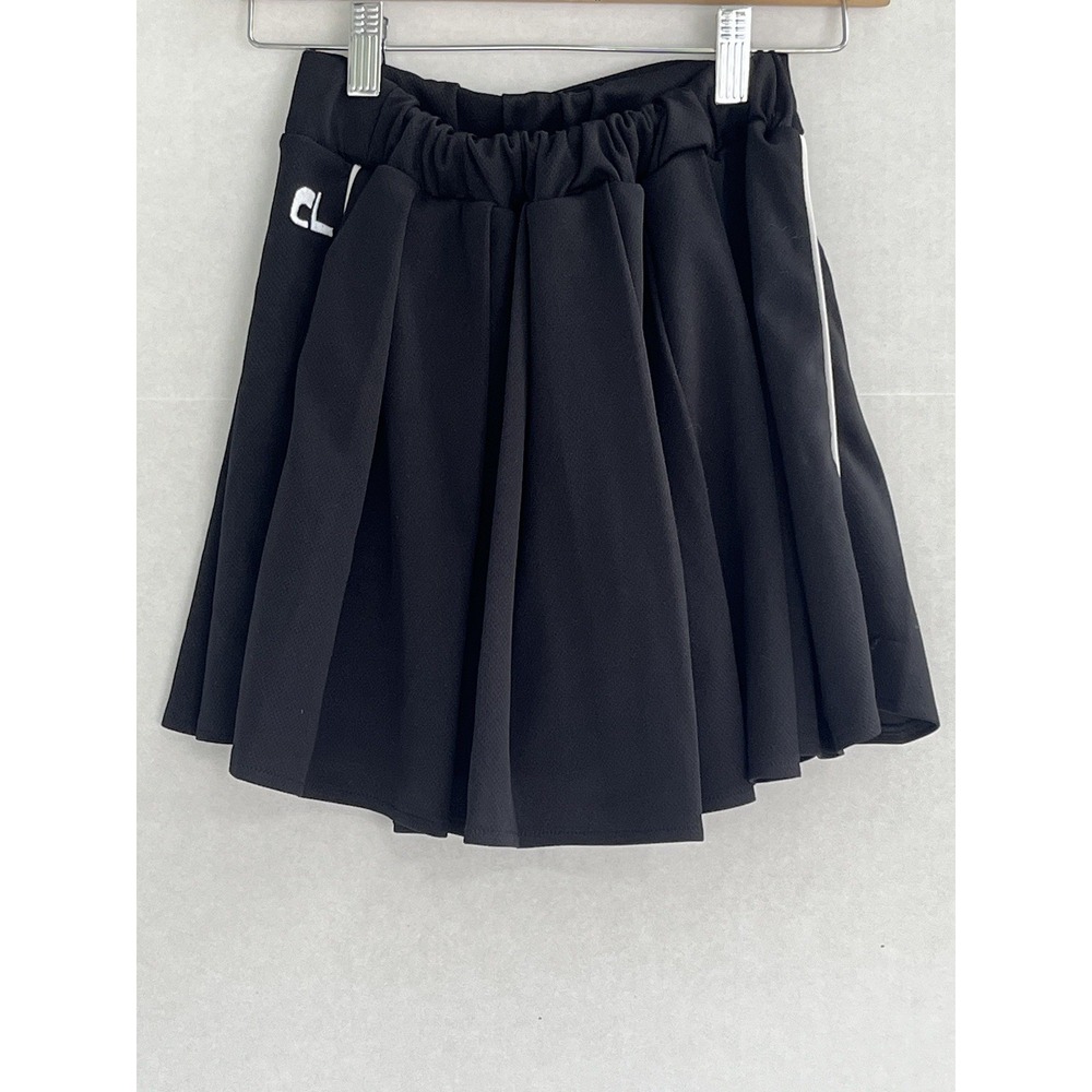 Ciro Lucia Tennis Skirt Womens Size XS Black Pleated - Picture 3 of 11